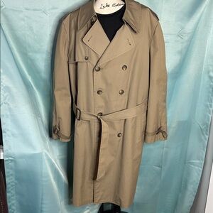London Fog Men’s Tan Trench Coat Vintage